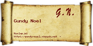 Gundy Noel névjegykártya